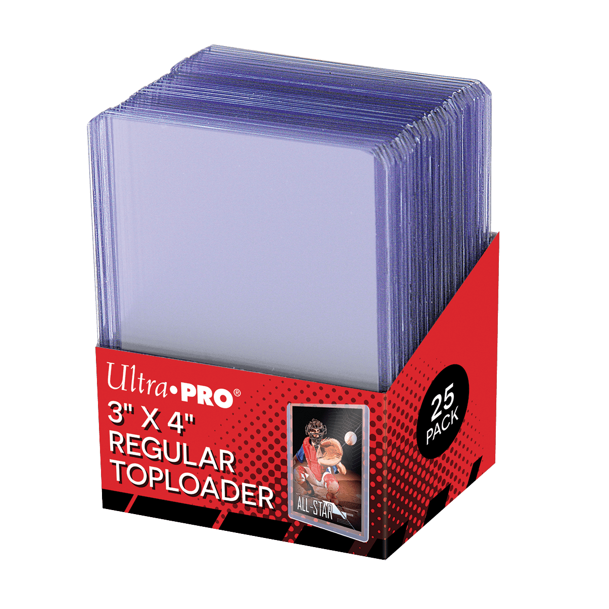 Ultra PRO Regular Toploader 3" × 4" – 25 Stück, Herstellerfoto